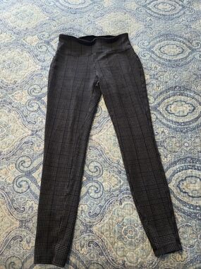 Peace & Pearls Plaid Houndstooth Pull-On Pants Women's Size Medium